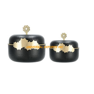 Customized Leather Finished Metal Insulated Hotpot Round Shape Kitchen Ware Casserole Classic Stylish Luxury New <b>Food</b> <b>Warmer</b> - Product Image 6