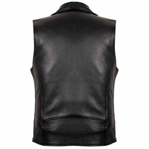 Chaleco Clásico de Cuero Genuino para Hombre, Estilo Casual Occidental, Grueso, Transpirable, de Lona para Invierno, Ajuste Cómodo - Product Image 3