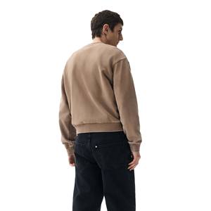 High Quality Oversized Heavyweight Cotton Fleece Crewneck Sweatshirt Streetwear Unisex Warm Casual Printed Solid Sweatshirt - Product Image 3