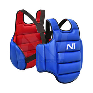 Protector de Pecho de Piel Sintética de Alta Calidad con Logotipo Personalizado para MMA, Muay Thai y Kickboxing, Nuevo Conjunto de Boxeo de Piel Genuina - Product Image 1