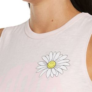 Séchage rapide grande taille femmes Sublimation fleur impression Gym course débardeur recyclable col rond gilet avant Logo respirant conception - Product Image 2