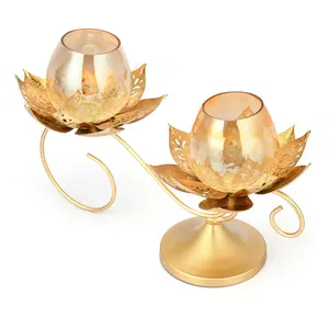 Gran oferta candelabro de candelita de hadas de Metal romántico de alta calidad hecho a mano de hierro bodas cumpleaños Navidad estilo de diseño de lujo - Product Image 2