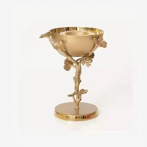 Bol à dattes en métal de qualité supérieure, décoration de table islamique du Ramadan, plat de service pour fruits secs, plat de service arabe, centre de table de luxe pour la maison - Product Image 3