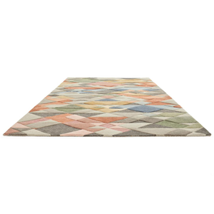Alfombra de diseño nórdico de lujo hecha a mano multicolor, pedido personalizado, opciones a granel disponibles para uso en sala de estar o mezquita - Product Image 6