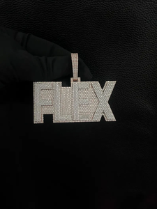 Mossanite Diamant Pendentif Personnalisé Bijoux Hiphop Unisexe avec Lettres Logo Bling Bling Style pour Pendentifs et Charmes de Mode - Product Image 2