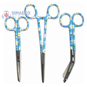 Ensemble de ciseaux infirmiers manuels 3 pinces à artères à motif de marguerite 6 pouces Ciseaux infirmiers 5 pouces Ciseaux à pansements 5,5 pouces - Utilisation hospitalière SIMAECO CE - Product Image 5