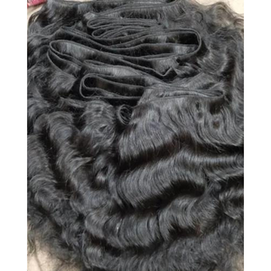 100% faisceaux de tissage de cheveux humains vierges indiens Remy bouclés, vagues naturelles profondes brutes d'Inde - Product Image 2