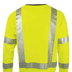 เสื้อนิรภัย Hi-VIS สำหรับผู้ชาย, เสื้อเซฟตี้ป้องกันรอยยับสำหรับใส่กลางแจ้งเสื้อนิรภัยน้ำหนักเบา - Product Image 3
