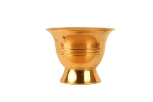 Cuenco de Latón para Chandan, Kumkum y Haldi, Soporte para Pooja/Puja, Base para Sándalo, Cúrcuma y Roli, para Templo y Hogar - Product Image 3