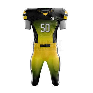 Nouveauté Uniforme de football américain à manches courtes respirant personnalisé de grande taille pour hommes vente en gros par équipe - Product Image 4