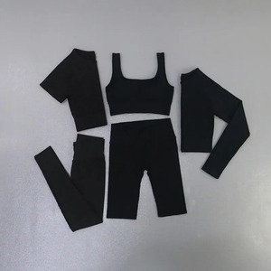 New Quick dry women yoga clothing hooded coats t shirt bra shorts pants sets women autumn outdoor running sportswear gym Suits - Product Image 2