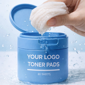 Korean CICA Luxury <b>Toner</b> Pads 80sheets Daily Hydrating with Hyaluronic Acid OEM Private Label Reliable Quality Made in Korea - Product Image 3
