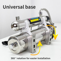 Filtre à eau domestique manuel 1000L/H pour robinet de cuisine, purificateur d'eau en acier inoxydable avec lampe UV – Vente directe usine