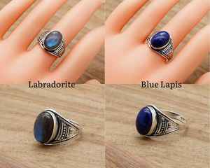 Anillo de Plata de Ley 925 con Piedras Preciosas para Mujer, Regalo para Ella - Product Image 5