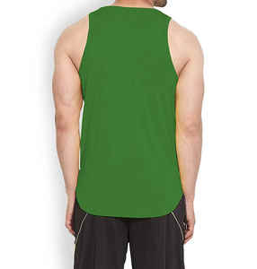 Camisetas de Gimnasio de Secado Rápido y Transpirables de Poliéster/Algodón con Cuello en V, Color Sólido, Casuales, con Logotipo Personalizado, Servicio OEM de Fábrica, Personalizadas para Hombre - Product Image 4