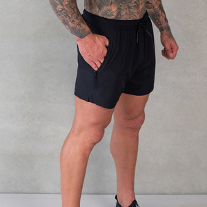 Pantalones Cortos Ecológicos de Cintura Alta para Hombre, Tela Oxford con Cierre de Cordón, Colección de Verano 2024, Secado Rápido, Ajuste Ajustable, Entrenamiento - Product Image 2