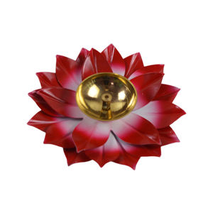 Latón brillante con diseño de flor Joti Diya de Color para decoración festiva de Diwali Akhand Joti Diya diseño decorativo para el hogar artículo Pooja - Product Image 6