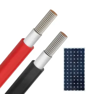 Câble solaire d'approbation TUV 15mm2 16mm 25mm 35mm 50mm 70mm câble d'alimentation solaire cc pour panneau solaire