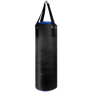 Saco de boxeo de PU/PVC y cuero Artificial pesado de calidad profesional para entrenamiento de Kick Boxing Muay Thai Impresión de logotipo personalizado hecho Pakistán - Product Image 1