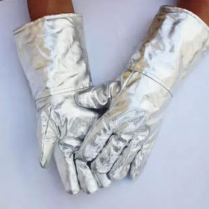 Gants de soudage TIG en cuir de vachette de haute qualité, résistants à la chaleur et aux étincelles, protection des mains pour la construction, gants de sécurité pour la lutte contre l'incendie - Product Image 4