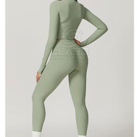 Ensemble de yoga 6 pièces uni pour femme, prix de gros, vêtements de sport, leggings d'entraînement, soutiens-gorge de sport, hauts