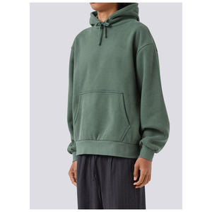 Trending Modern Fit Puños elásticos Venta al por mayor única Sudadera con capucha para hombres Suave Cómodo Essential Modern Fit Pullover Hoodie - Product Image 3