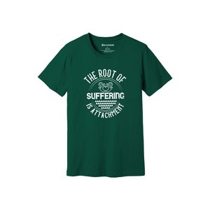 Camiseta informal de algodón 100% con impresión de temas de Buda en 3D, 12 opciones de color, 160-180, colocación de diseño personalizable GSM pesado - Product Image 1