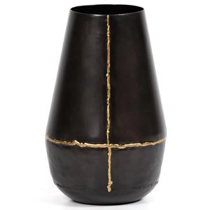 2025 Juego de 2 floreros de metal con acabado negro para jarrones decorativos de Interior para el hogar - Product Image 2