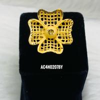 Parure de collier et pendentif en laiton plaqué or avec motif floral, style mariée africaine nigériane, pour femme, classique, mariage et fiançailles