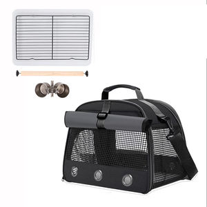 Transportín de malla transpirable para pájaros, bolsa de viaje transparente portátil para mascotas con correa para el hombro para loros y periquitos, para senderismo al aire libre - Product Image 1