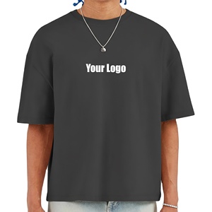 เสื้อยืดโอเวอร์ไซส์คุณภาพสูง พิมพ์ลายโลโก้ ผ้าฝ้าย 100% เสื้อยืดพลัสไซส์ ไซส์ใหญ่พิเศษ ทรงหลวม เสื้อยืดผู้ชาย - Product Image 1