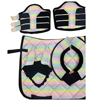 Ensemble de tapis de selle de haute qualité pour chevaux, en coton équestre premium, durable, pour l'équitation, l'entraînement et le dressage