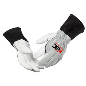 ถุงมือนิรภัยอุตสาหกรรมหนังแพะเคลือบยางและไนลอน/ผ้าฝ้ายอุปกรณ์เชื่อมส่วนบุคคล - Product Image 1