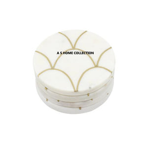 Sous-verres décoratifs pour thé et bar de dernière conception bon marché de galvanoplastie dorée rose - Product Image 6