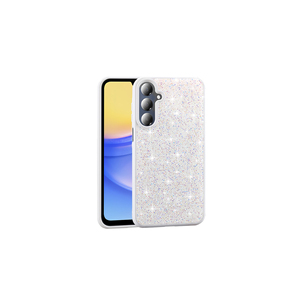 Étui de protection arrière en silicone blanc brillant de luxe avec design diamant strass pour Samsung Galaxy A26 - Product Image 1