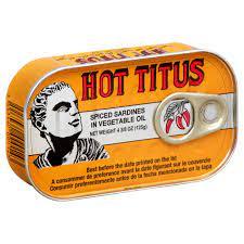 Sardines en conserve épicées à chaud dans l'huile végétale avec sauce tomate et piment, entières, 125g, prêtes à consommer - Product Image 6