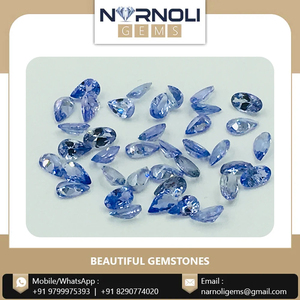 Piedra preciosa facetada ovalada y pera de tanzanita natural de primera calidad, lo mejor para regalos y joyas - Product Image 2