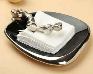 Boîte à mouchoirs de décoration pour dîner à la maison, finition antique, porte-mouchoirs moderne, design de café - Product Image 4