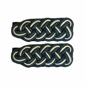 Haute Qualité 100% Viscose Noir Cordon Confortable Brodé WW2 Épaulette Épaule Conseil Fil Uniforme Utilisation Extérieure Bullion Fil - Product Image 4