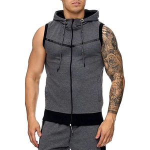 <b>Men</b> Workout Hooded Tank Tops Bodybuilding <b>Sleeveless</b> Cut Off T-shirts Fitness Cotton <b>Sleeveless</b> Hoodies for <b>Men's</b> - Product Image 4