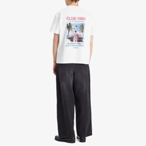 T-shirt blanc surdimensionné DTF | 100% coton French Terry 250 GSM Crewneck | T-shirt graphique rétro | Streetwear Premium & Urban Fashion - Product Image 4