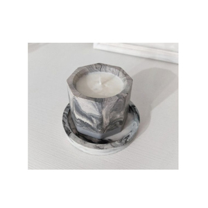 Vente chaude Décoratif Marbre Bougeoir En Marbre Gris Bougeoir Photophore Décoratif Votives Pour Salon Décor - Product Image 6