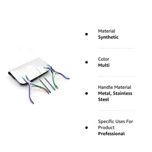 Ensemble de pinces professionnelles pour extensions de cheveux à micro-anneaux, logo personnalisé, acier inoxydable, outil pour extensions de cheveux à ruban - Product Image 3