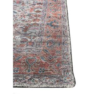 Alfombras de Lana Anudadas a Mano Viscaya en Rojo y Naranja con Diseños Abstractos y Rectangulares para el Hogar, Pasillo y Habitación - Alfombras 3D para Adolescentes - Product Image 4