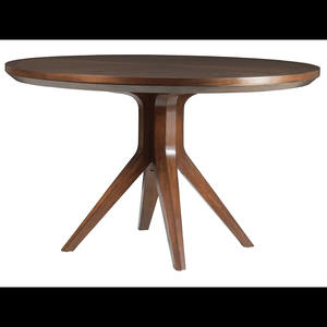 Mesa de Comedor Moderna Hecha de Madera de Teca Sólida de Alta Calidad con Acabado en Color Marrón Oscuro para Uso en Interiores y Exteriores - Product Image 2