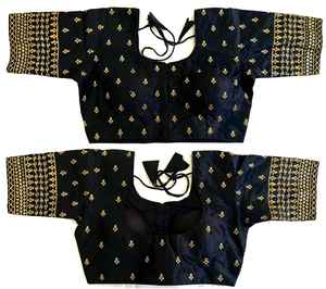 Blusa moderna VRINDA con tirantes de seda Top formal de verano con patrón abierto frontal y hermoso nudo Listo para usar Tops modestos - Product Image 1