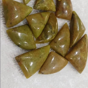 Opale verte naturelle pierre précieuse en vrac Cabochon ovale de qualité AAA pour la fabrication de bijoux pierre de cristal de guérison - Product Image 3