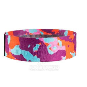 Bandas de botín de Yoga de Color sólido impresas personalizadas más vendidas bandas de resistencia de tela elástica para ejercicio - Product Image 6