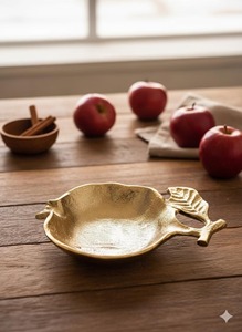 Bol de service en laiton de grenade de qualité supérieure, vaisselle de luxe pour offrir en cadeau, pour l'affichage et la décoration de table, vente en gros en provenance d'Inde - Product Image 2