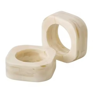 Luxurious Handcrafted Resin Napkin Rings Unique Designs Vibrant Colors Elegant Dining <b>Weddings</b> Hotel Table Decor - Product Image 5